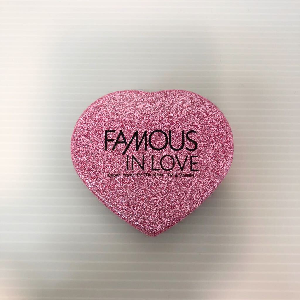 非売品 海外ドラマ FAMOUS IN LOVE フェイマス・イン・ラヴ ラメハートミラー ノベルティ_画像1