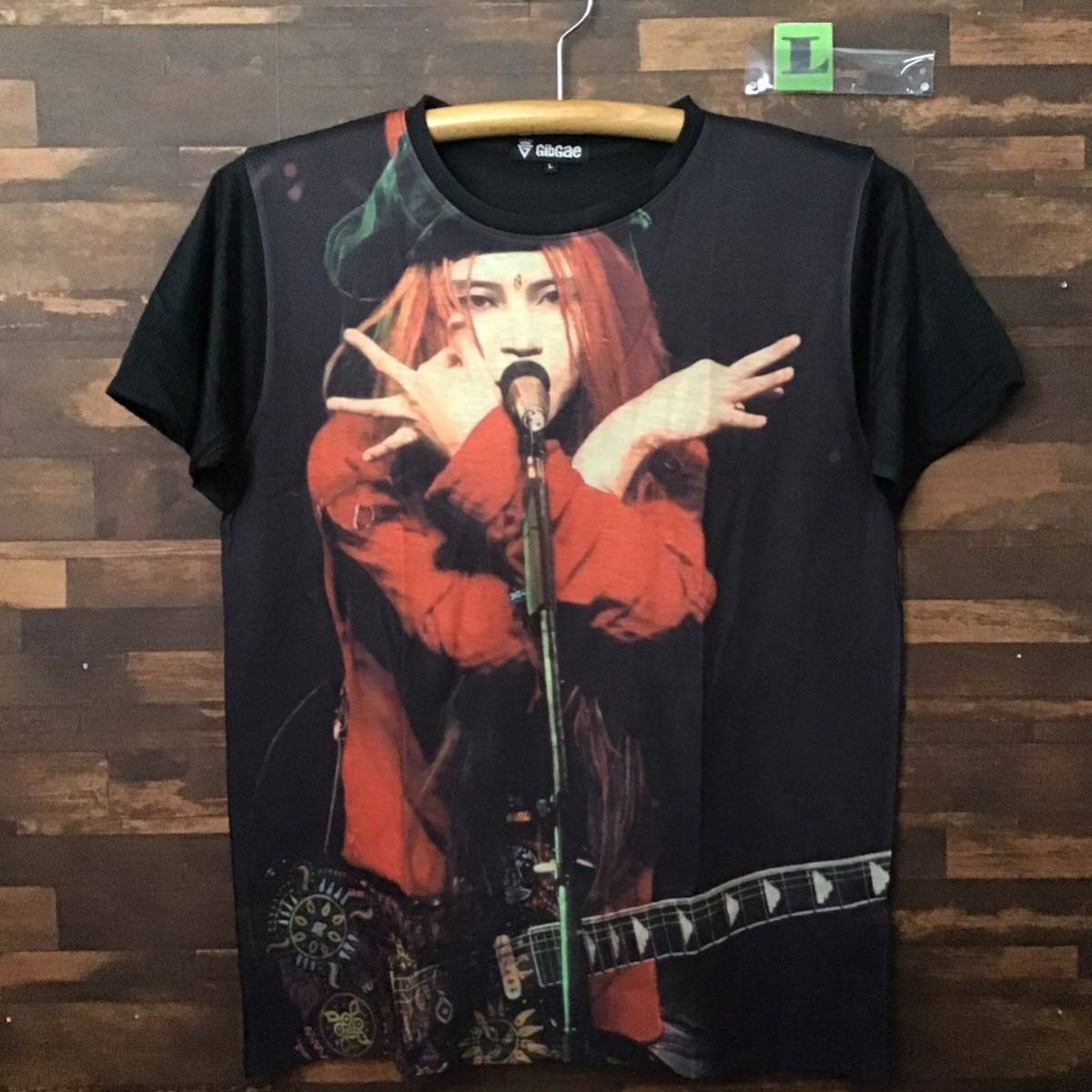 X JAPAN エックス　ジャパン　HIDE ヒデ　Lサイズ　Tシャツ　ロックバンド　半袖_画像1