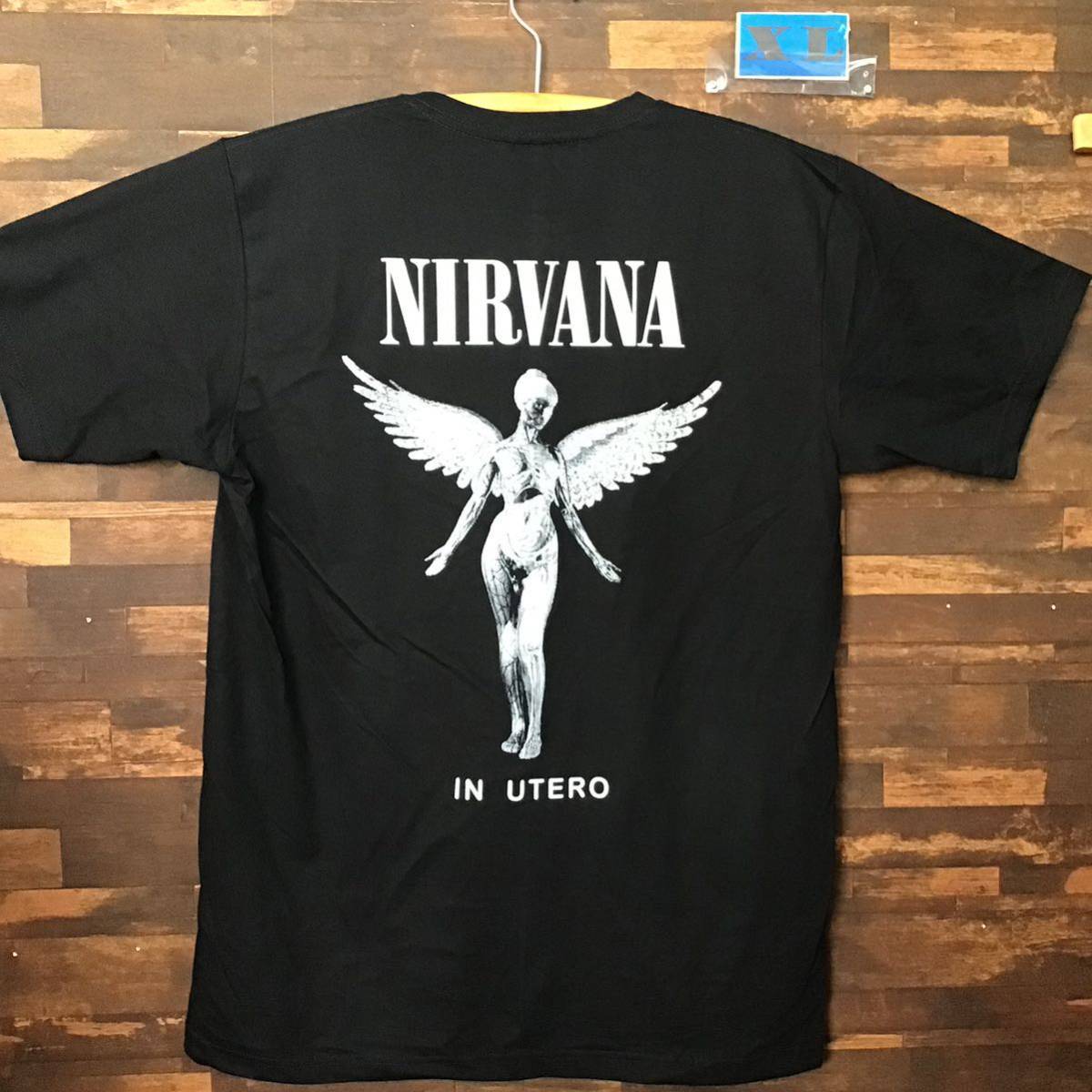 ニルヴァーナ ニルバーナ Tシャツ　XLサイズ　IN UTERO NIRVANA ロックバンド　半袖_画像2