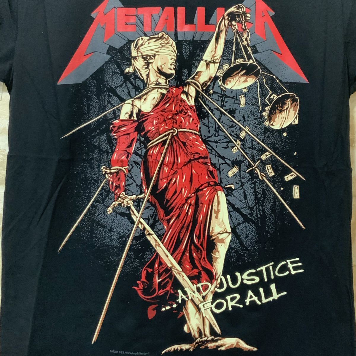 新品 メタリカ Tシャツ　L サイズ AND JUSTICE FOR ALL METALLICA ロックバンド_画像2