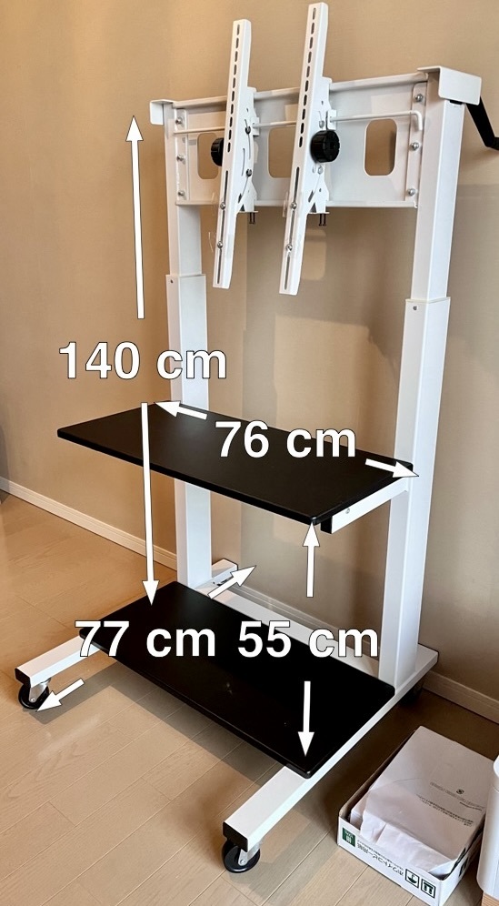 テレビスタンド 壁寄せ テレビ台 32-55インチ対応 耐荷重40kg _画像4