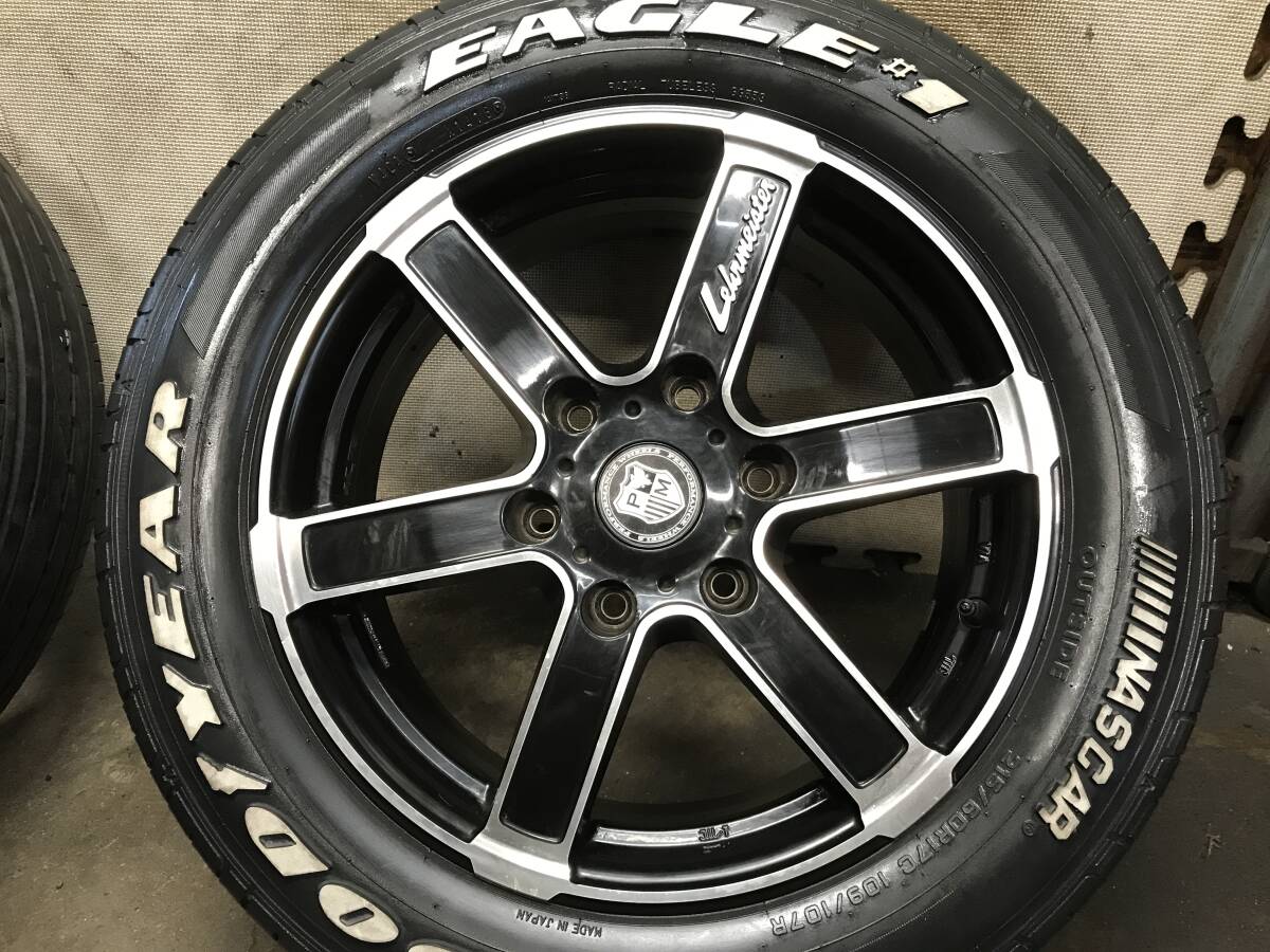 【200系ハイエース】溝有215/60R17C 109/107R グッドイヤー EAGLE#1タイヤ 17×6.5J+38 PCD139.7 6H レアマイスターアルミホイール ４本_画像9