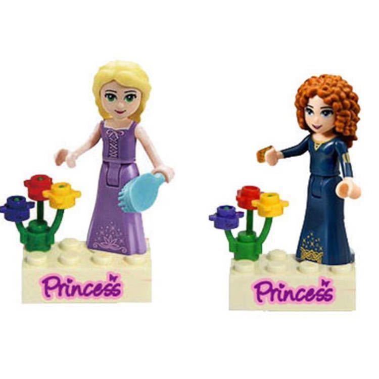 ディズニープリンセス レゴ ミニフィグ ディズニー 互換 LEGO ラプンツェル アリエル ミニフィギュア セット 可愛い お姫様 Disney 姫 tp_画像3