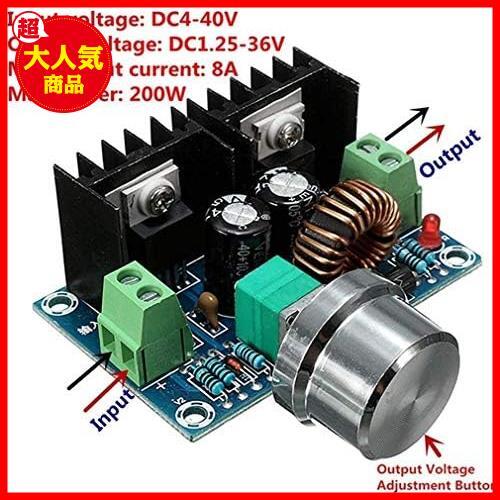 【最安！数量限定！】 12V〜5V高電力効率降圧コンバータ電源 24V 8Aバックコンバータ電圧レギュレータ36V 1.25-36V 4-40V〜DC DC XL4016E1の画像6