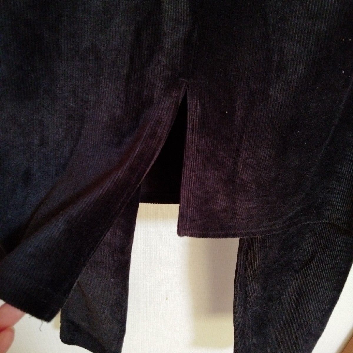 リブインコンフォート　スカートパンツ　一体型　Lサイズ　ブラック　フェリシモ