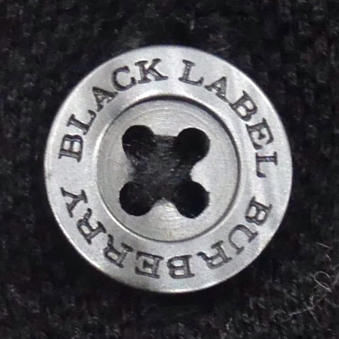 即決★BURBERRY BLACK LABEL★メンズM 廃版 シャツ バーバリーブラックレーベル 2 黒 三陽商会 ナイト刺繍 7分丈