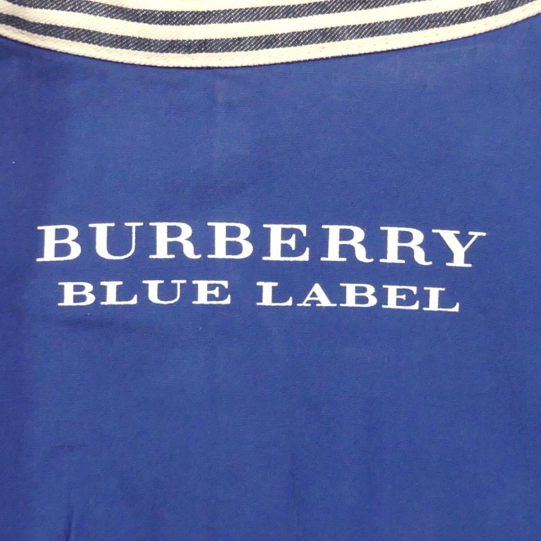 即決★BURBERRY BLUE LABEL★メンズM トレンチコート バーバリーブルーレーベル 38 ヒッコリーストライプ ジャケット_画像7