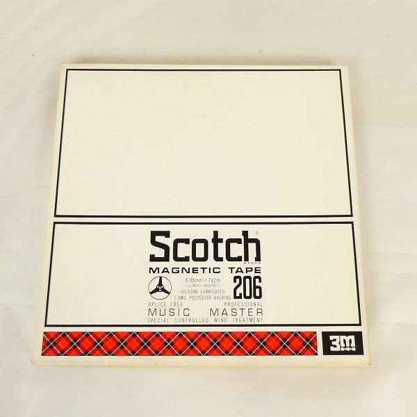 スコッチ Scotch オープンリールテープ メタルリール 206 6.35mm×762m 10号 サウンドレコーディング オーディオ 録音済 現状品■DZ424s■_画像1