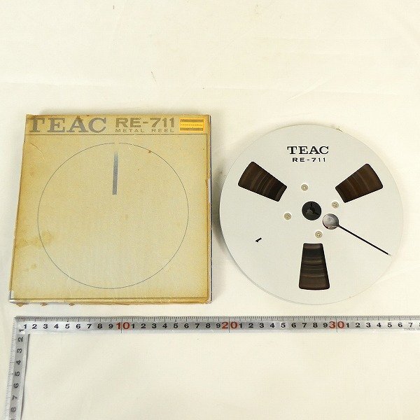 オープンリールテープ 2点セット 7号 TEAC ティアック メタルリール RE-711 サウンドレコーディング オーディオ 録音済 現状品■DZ426s■の画像2