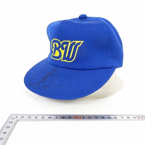 ichi low with autograph cap hat Orix blue wave M size collection goods #ME591s#