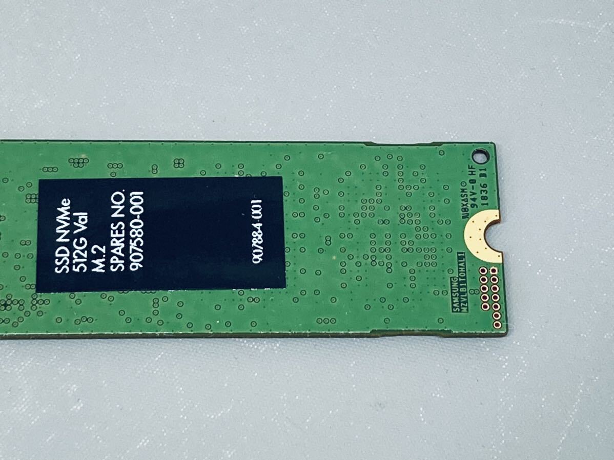 SAMSUNG PM981 512GB MZ-VLB510 NVMe PCIe M.2 2280 SSD★使用時間:53時間,電源投入:1334回_画像7