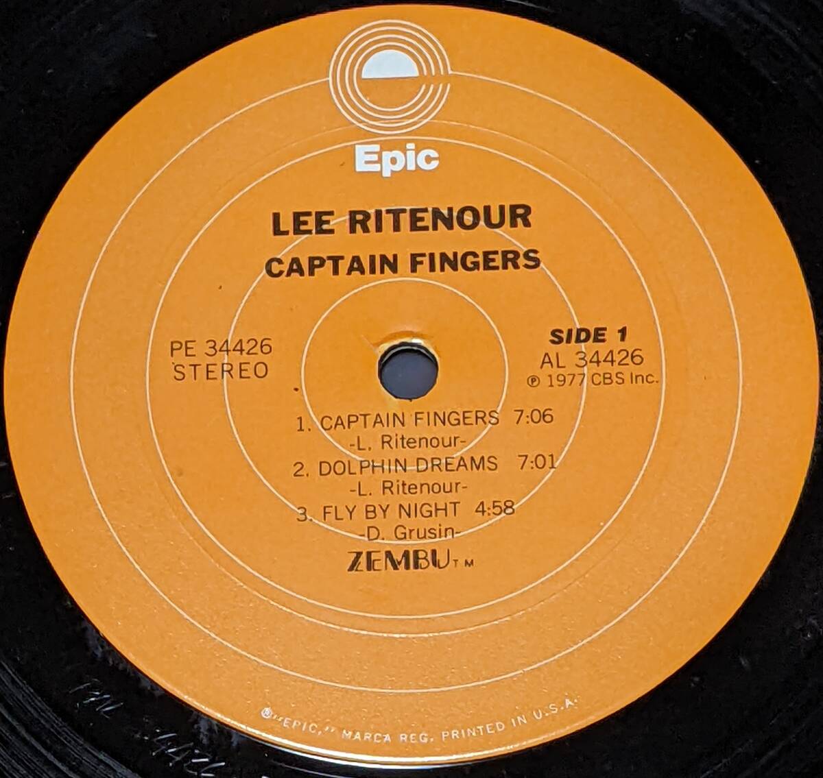 70's リー・リトナー Lee Ritenour (US盤 LP)/ キャプテン・フィンガーズ　Captain Fingers Epic PE 34426 1977年_画像4