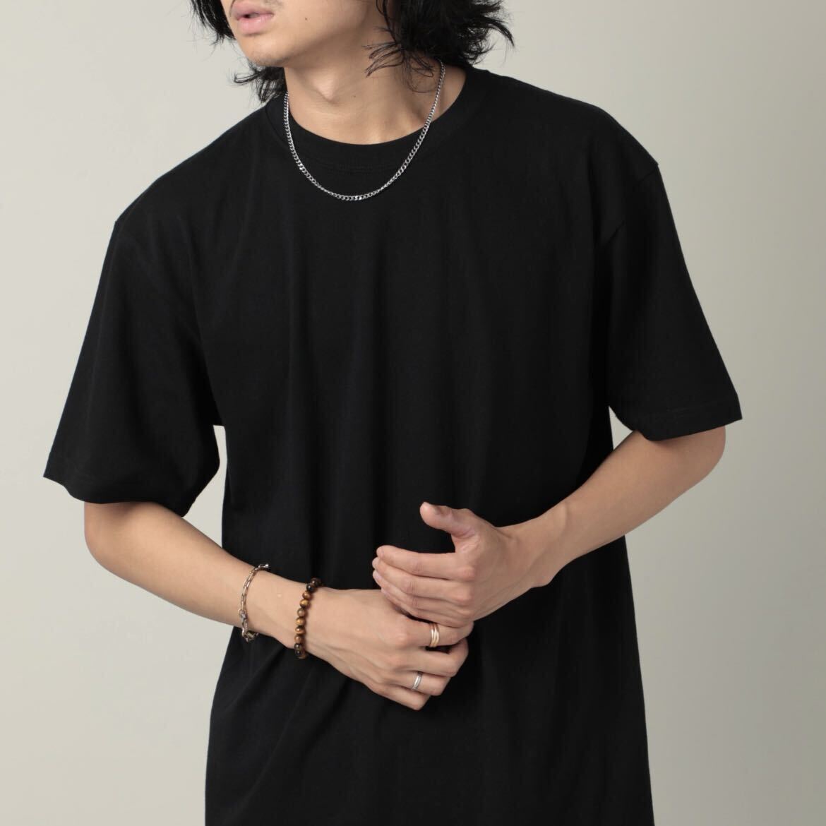 新品未使用 ユナイテッドアスレ 5.6oz 無地 半袖Tシャツ 黒 ブラック 3XL サイズ ３枚セット United Athle_画像4