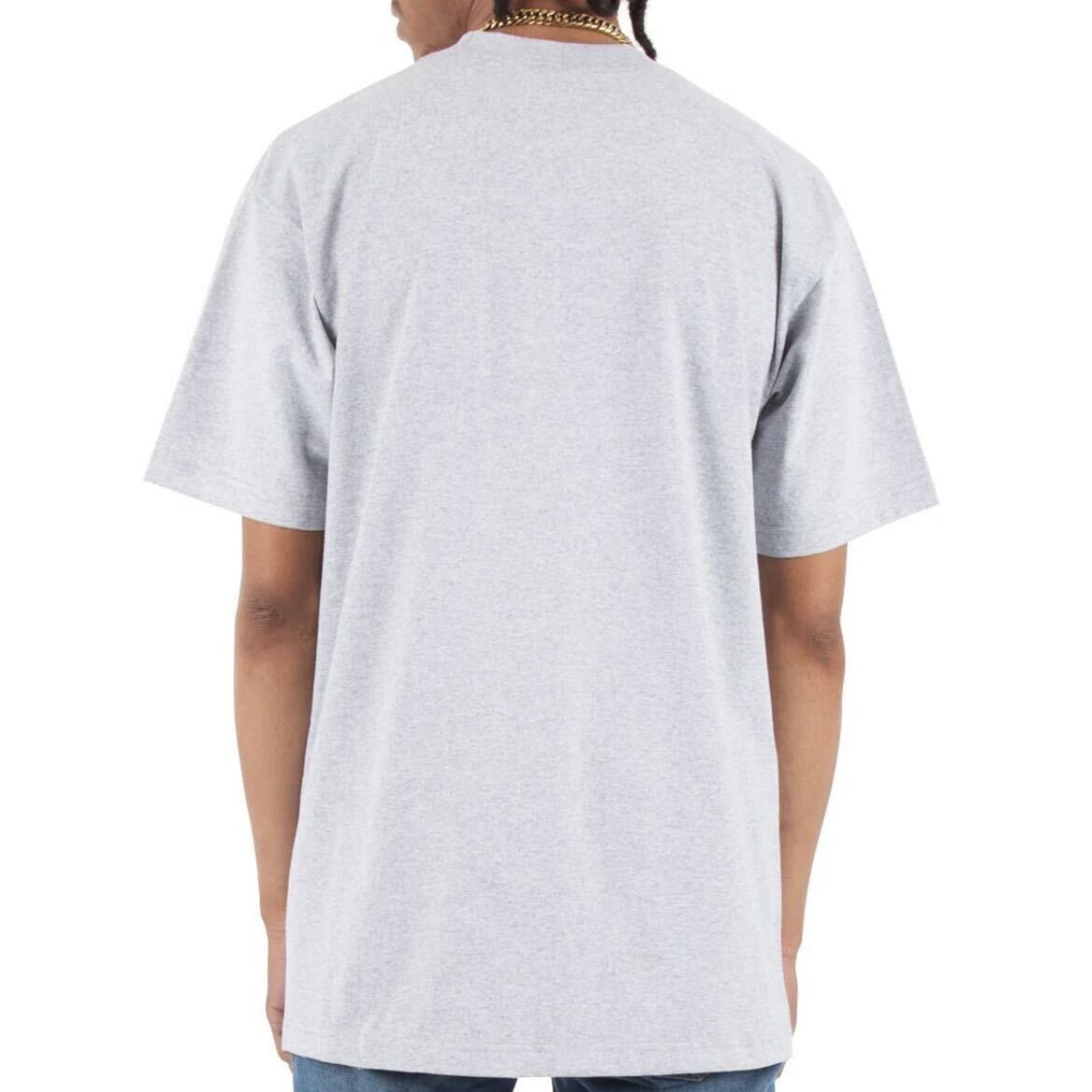新品未使用 シャカウェア 7.5oz ヘビーウエイト 無地 クルーネック 半袖Tシャツ グレー 2XLサイズ SHAKAWEAR