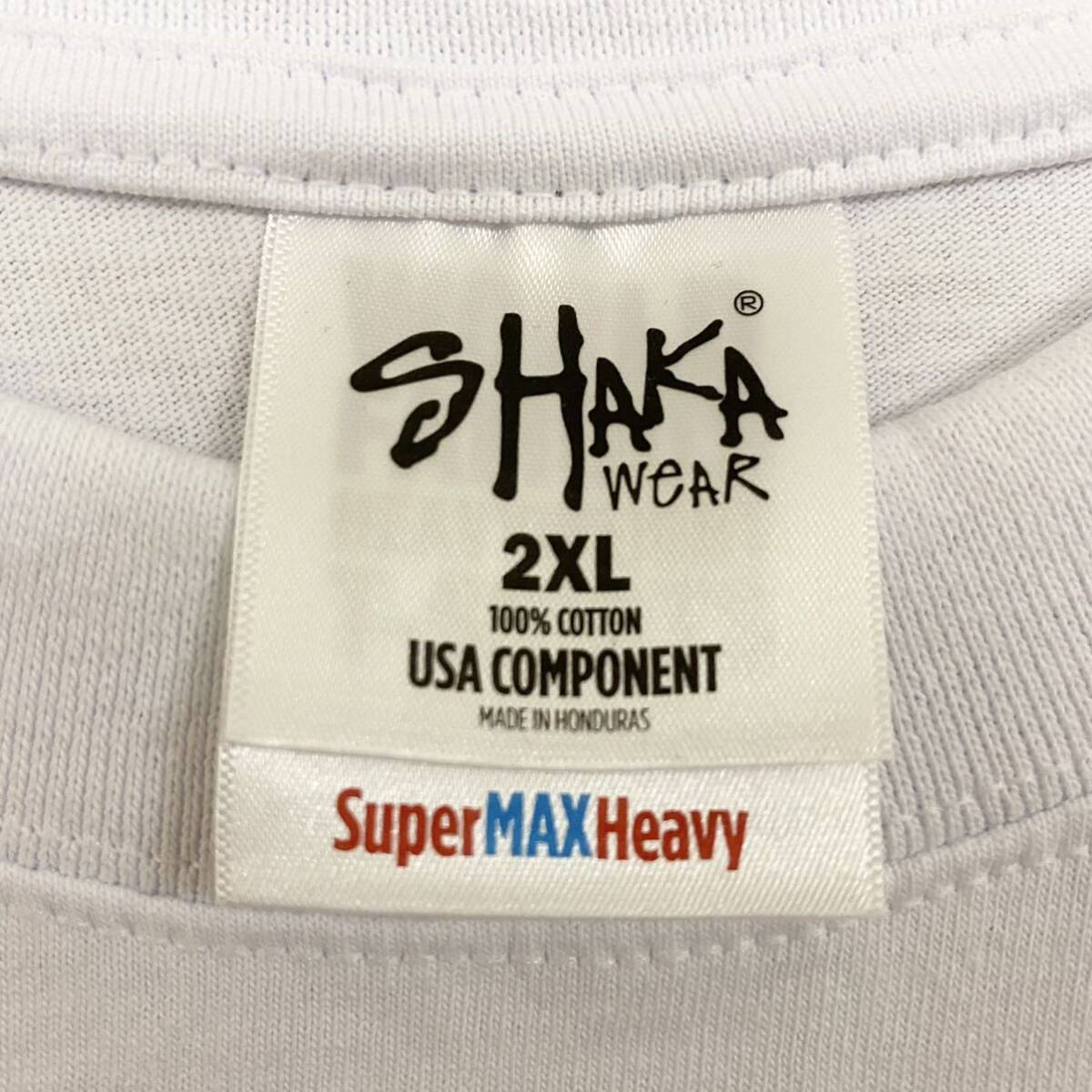 新品 シャカウェア 7.5oz ヘビーウエイト 無地 半袖Tシャツ 白 ホワイト 2XL サイズ SHAKAWEAR_画像7