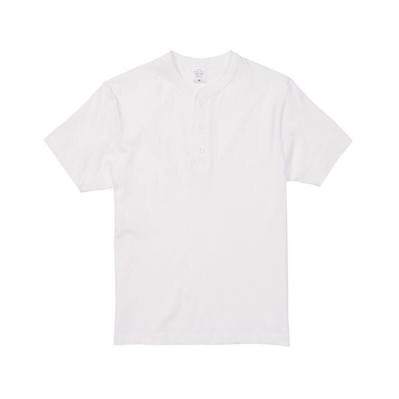 新品未使用 ユナイテッドアスレ 5.6oz ヘンリーネック 半袖Tシャツ 白2枚セット XLサイズ United Athle