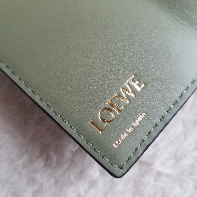 新品 LOEWE ロエベ アナグラム リピート キーケース アボカドグリーン C499K92X01 0010643542 国内完売 入手困難