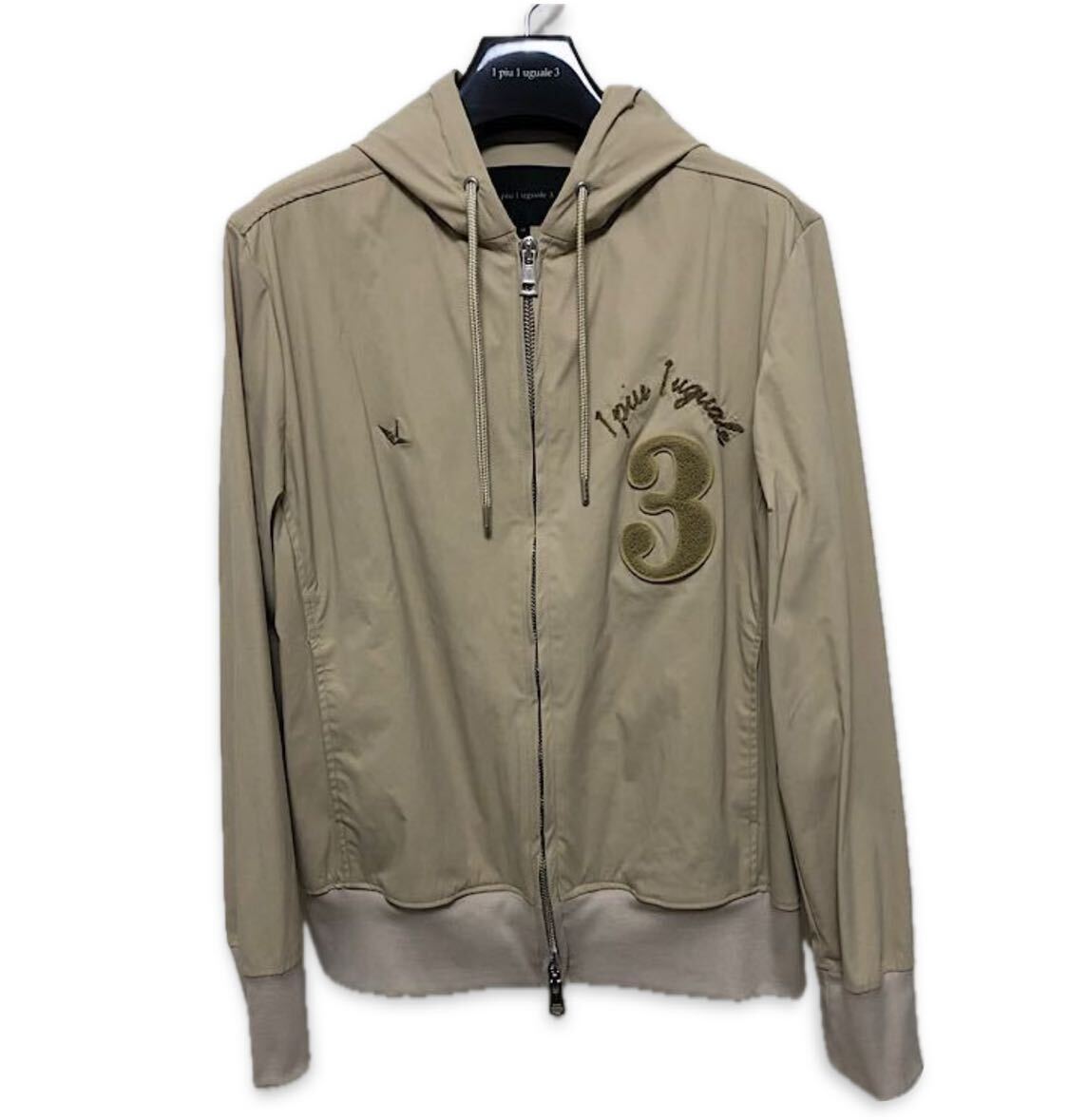 【1piu1uguale3】LIMONTA 3 WAPPEN PARKA Ⅳ ［BEIGE］リモンタ社ナイロン『3』サガラワッペンパーカー GOLF ゴルフ muta