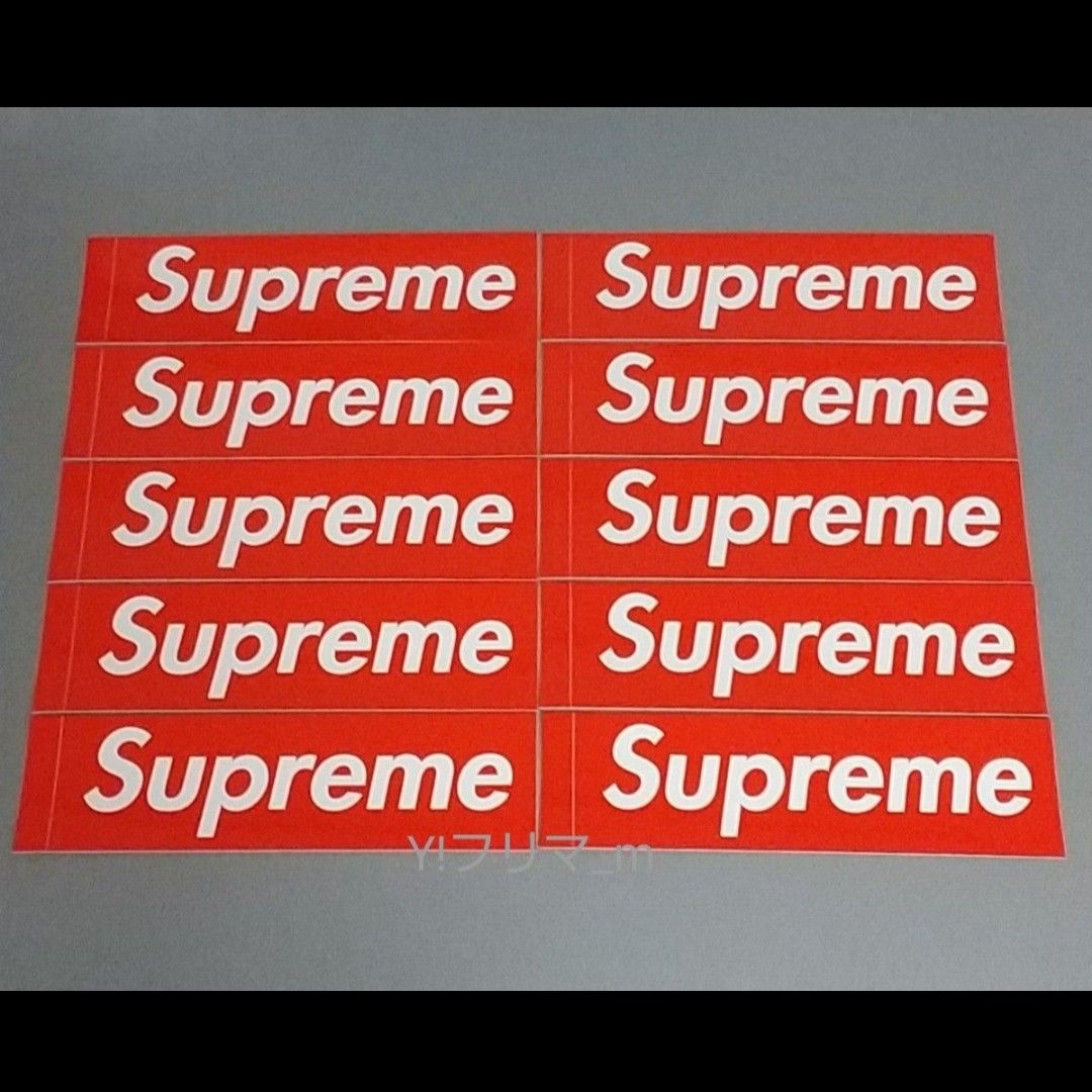 Supreme シュプリーム box logo ボックスロゴ 赤 ステッカー 10枚　