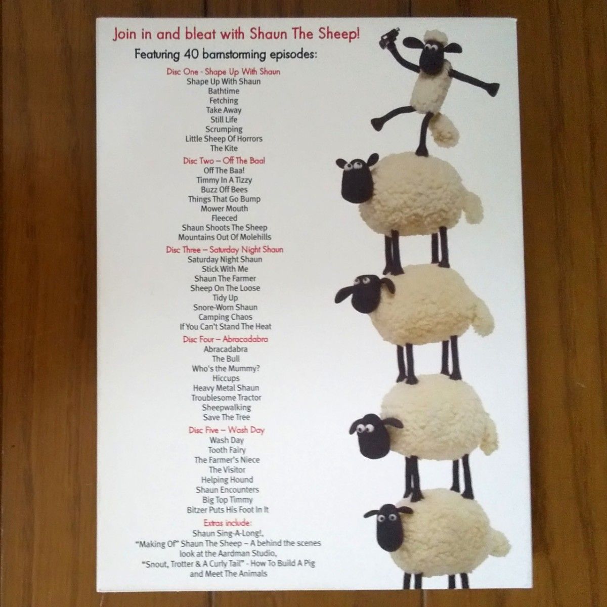 UK版「Shaun the Sheep」The Complete First Series DVD BOX 全40話