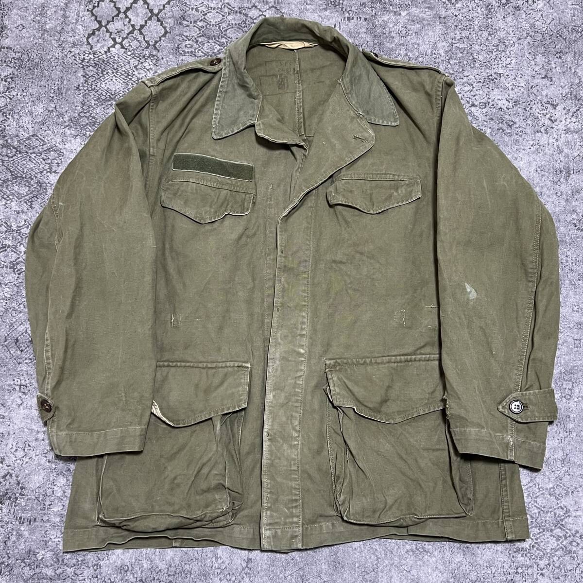 40s 50s France army M47 field jacket military cotton ARMY olive 40 period 50 period Vintage Vintage vintage