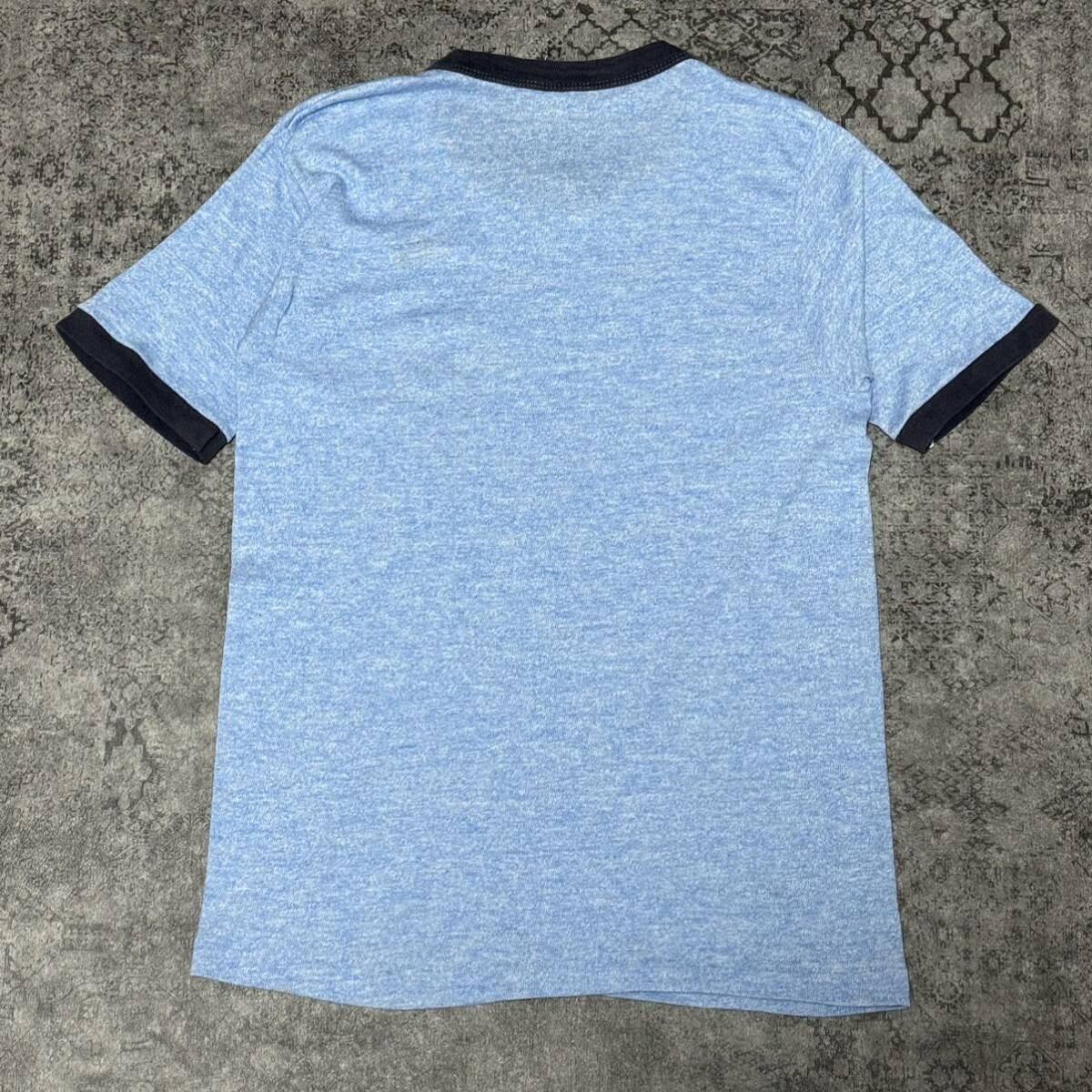 USA製 70s 80s PENSACOLA BAECH FLOLIDA リンガー Tシャツ 半袖 ブルー 70年代 80年代 ヴィンテージ ビンテージ vintage_画像2
