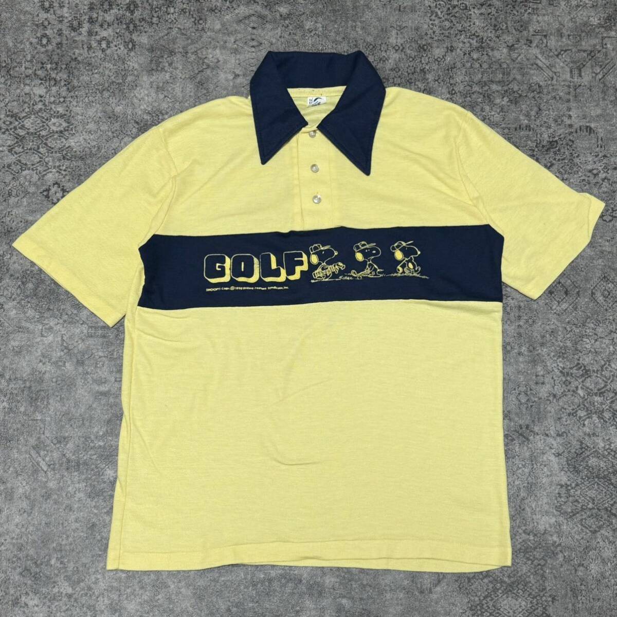 USA製 70s 80s artex スヌーピー ポロシャツ 半袖 tシャツ 70年代 80年代 ヴィンテージ ビンテージ vintage_画像1
