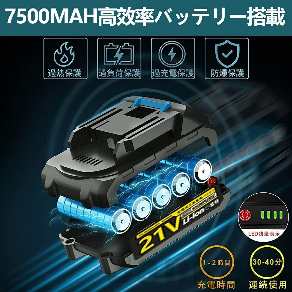 1円 38000Pa 充電式クリーナ コードレス 掃除機 4WAY仕様 業務用 マキタ18Vバッテリー 併用 ワンタッチスイッチ 掃除機 4種類吸引 ノズル _画像10