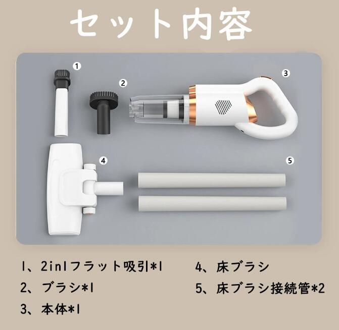 1円 掃除機 コードレス 強力 軽量 14000pa 人気ランキング ハンディ 上下70°/左右90°調整 LEDライト HEPAフィルターの画像9