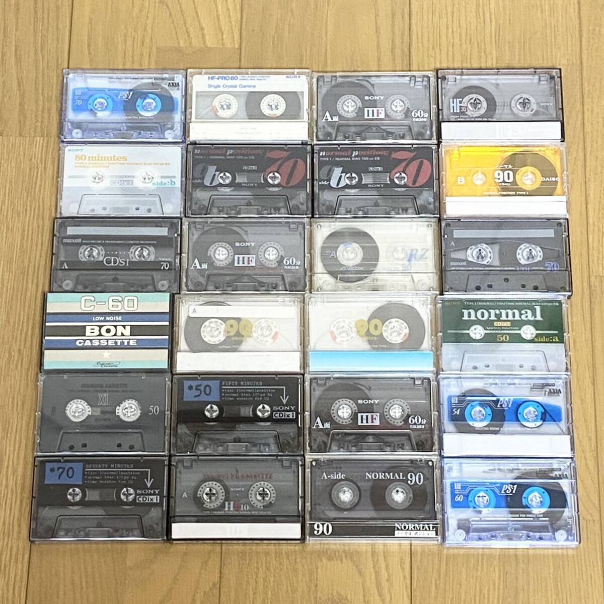  cassette tape recording ending used . large amount together 14 2 ps mak cell AXIA SONY other 