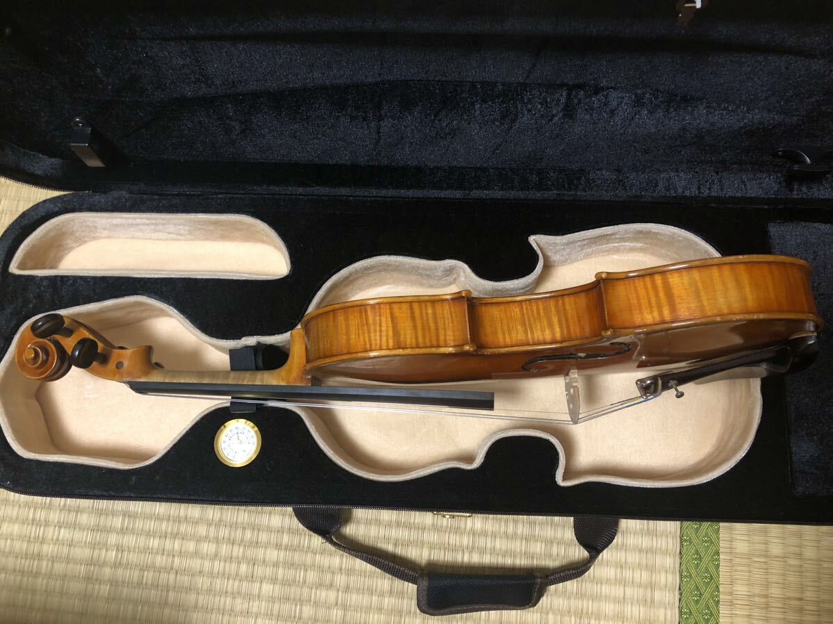 イタリア フルサイズ バイオリン 4/4 虎杢 ヴァイオリン ケース付きの画像3