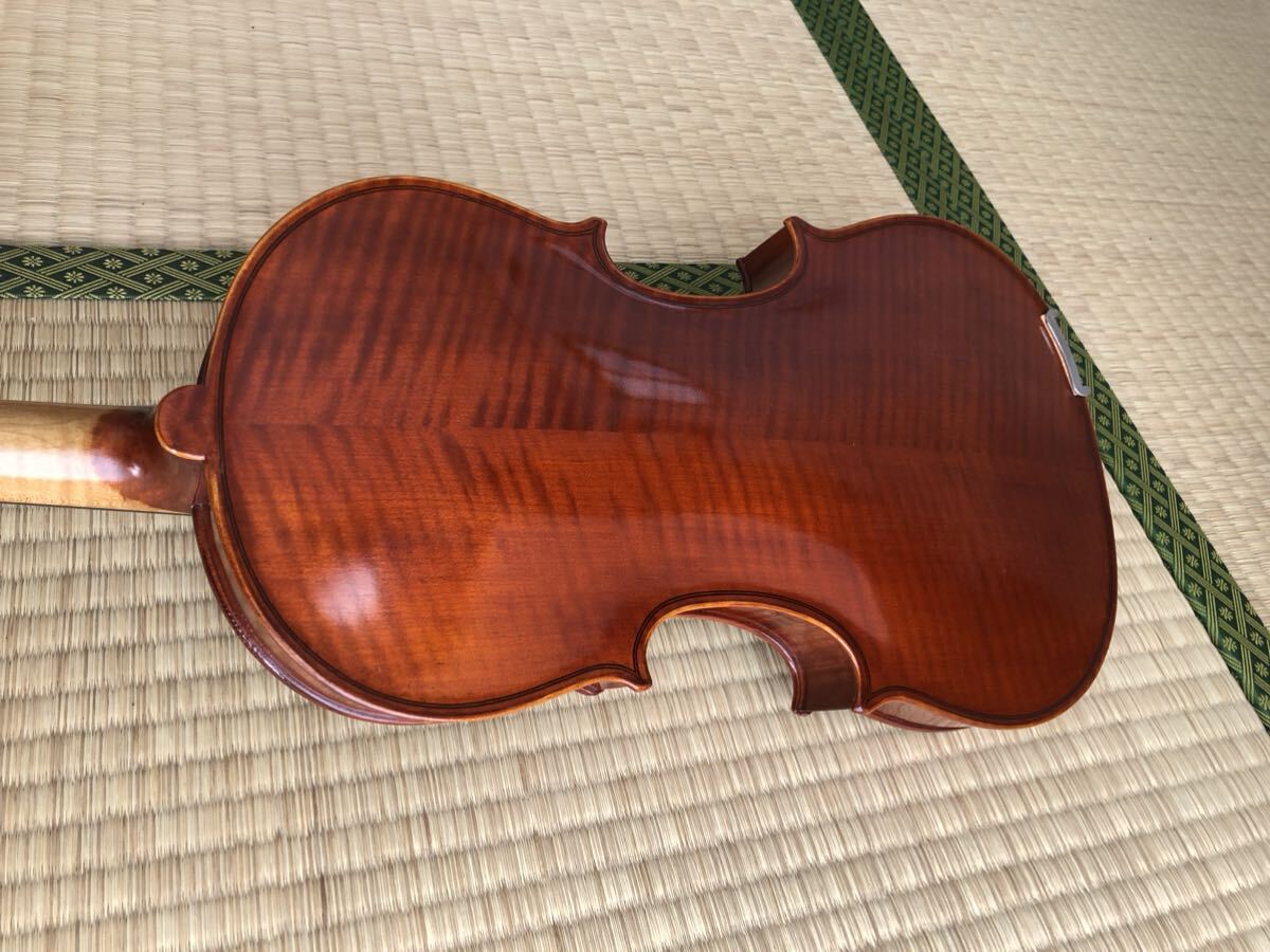 フランス バイオリン フルサイズ 4/4 虎杢 ヴァイオリン ケース付き 本体のみの画像2