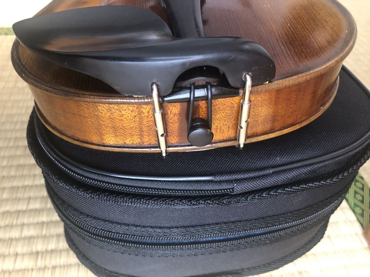 ドイツ製 フルサイズ バイオリン 4/4 虎杢 ヴァイオリン ケース付き_画像4