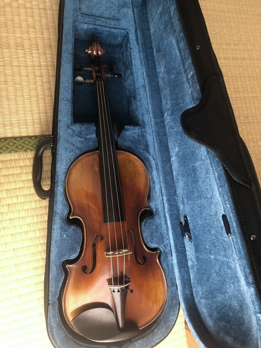 ドイツ製 フルサイズ バイオリン 4/4 虎杢 ヴァイオリン ケース付き_画像1