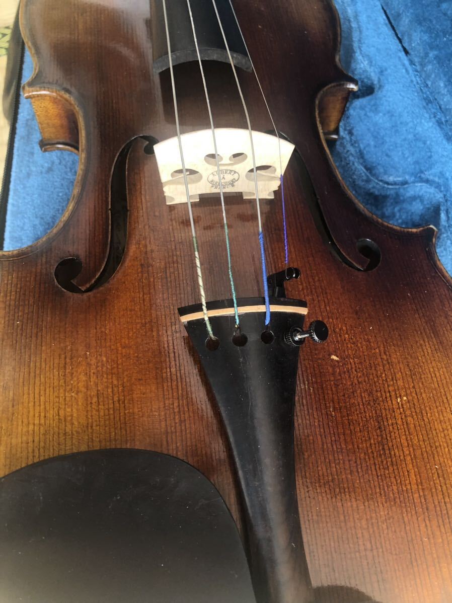 ドイツ製 フルサイズ バイオリン 4/4 虎杢 ヴァイオリン ケース付き_画像8