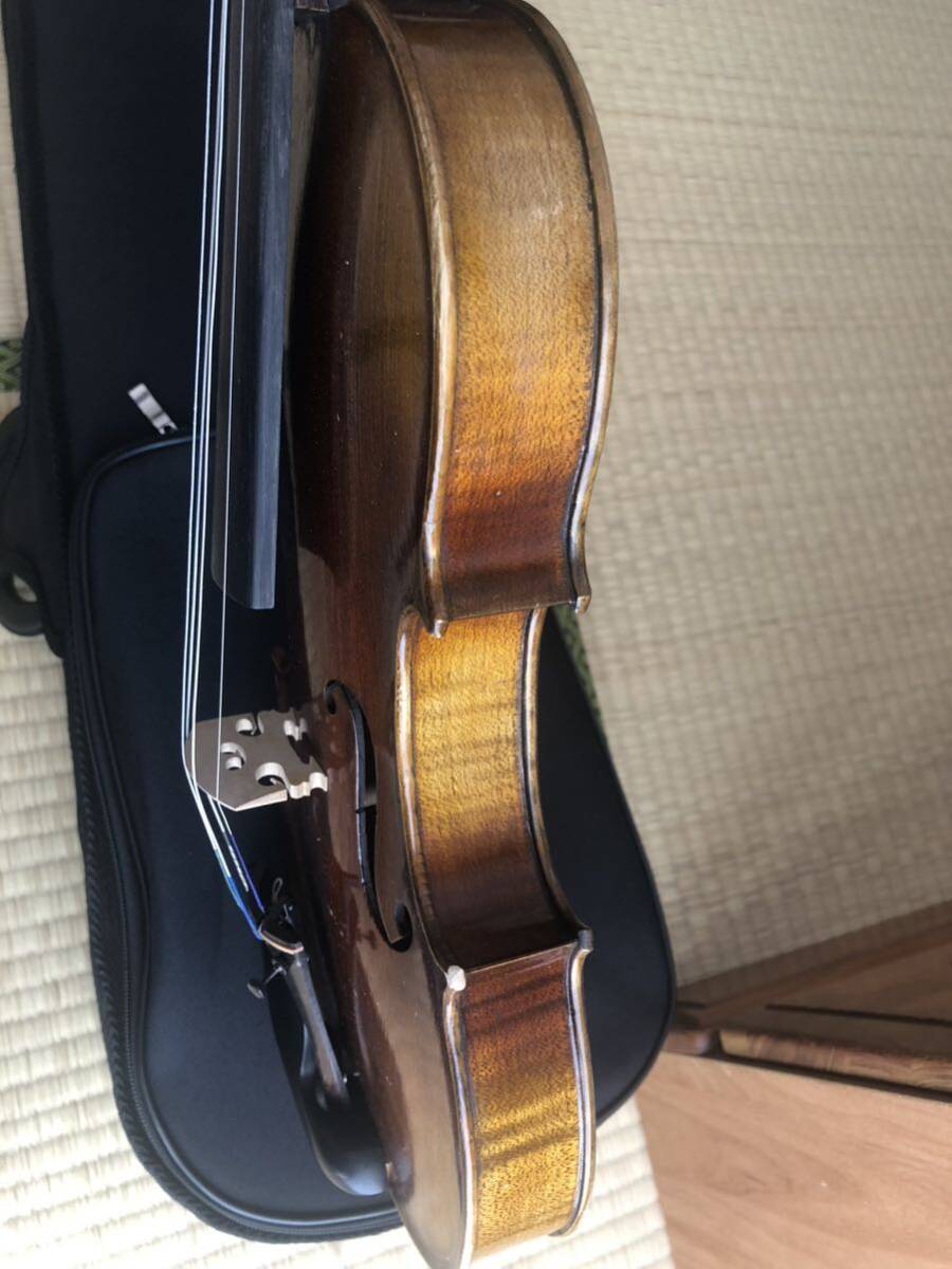 ドイツ製 フルサイズ バイオリン 4/4 虎杢 ヴァイオリン ケース付き_画像7