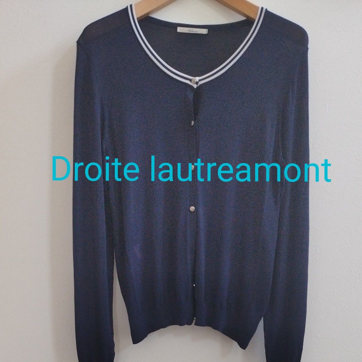 Droite lautreamontの紺色のカーディガン