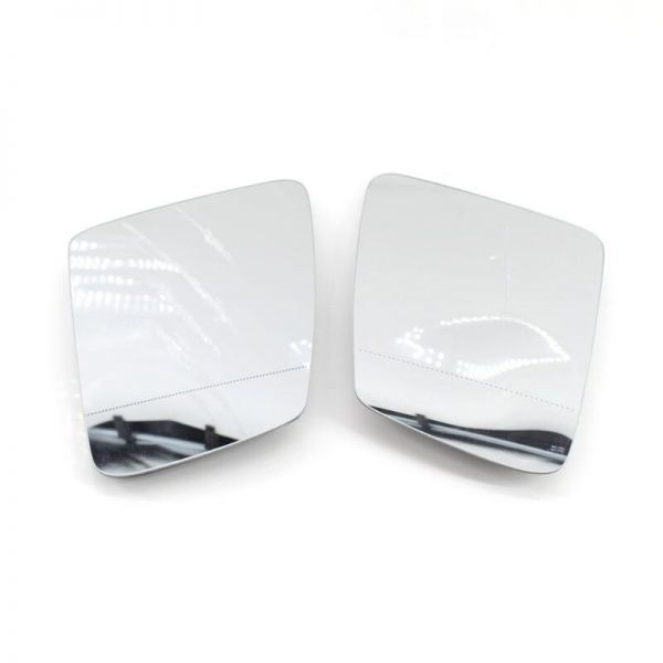 [ free shipping ] Mercedes Benz door mirror clear lens left right set glass white W176 W204 W221 W212 W216 W218 W246 heated specification U722