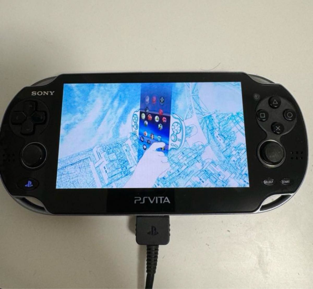 PSVITA Vita ブラック　1100 本体　ソフト　充電器　メモリーカードゲーム