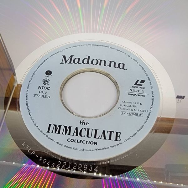 *MADONNA*THE IMMACULATE COLLECTION* LD лазерный диск музыка музыка товар с некоторыми замечаниями CD*DVD серии KBT-007