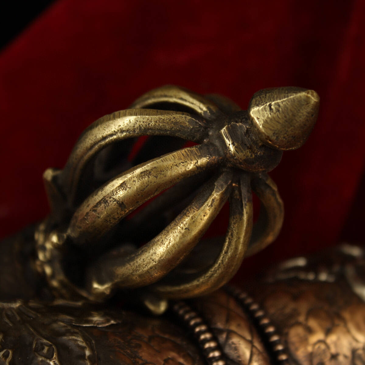 蔵友館蔵品・銅製・金剛降魔杵】・希少珍品・置物・賞物・中国 蔵友館蔵品・銅製・金剛降魔杵】・希少珍品・置物・賞物・中国