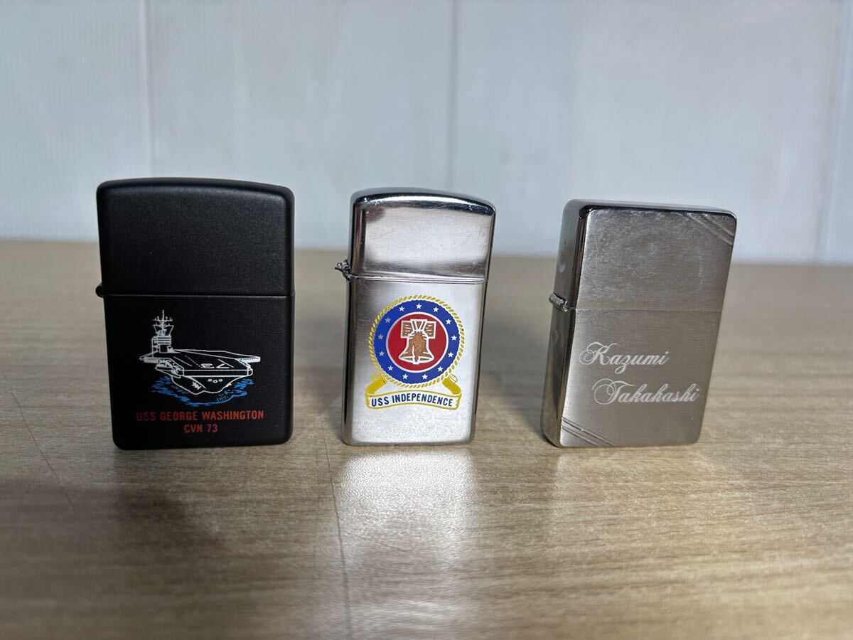 287F【美品】ジッポ Zippo ３点セットの画像1