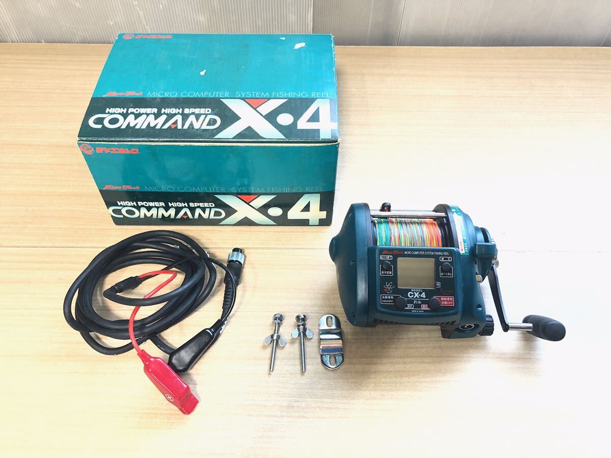 1 F【中古】Miya EpochミヤエポックC X -4COMMAND X4ミヤマエ大型電動リールコマンドCX4大物釣りCX -COMMAND X4_画像1