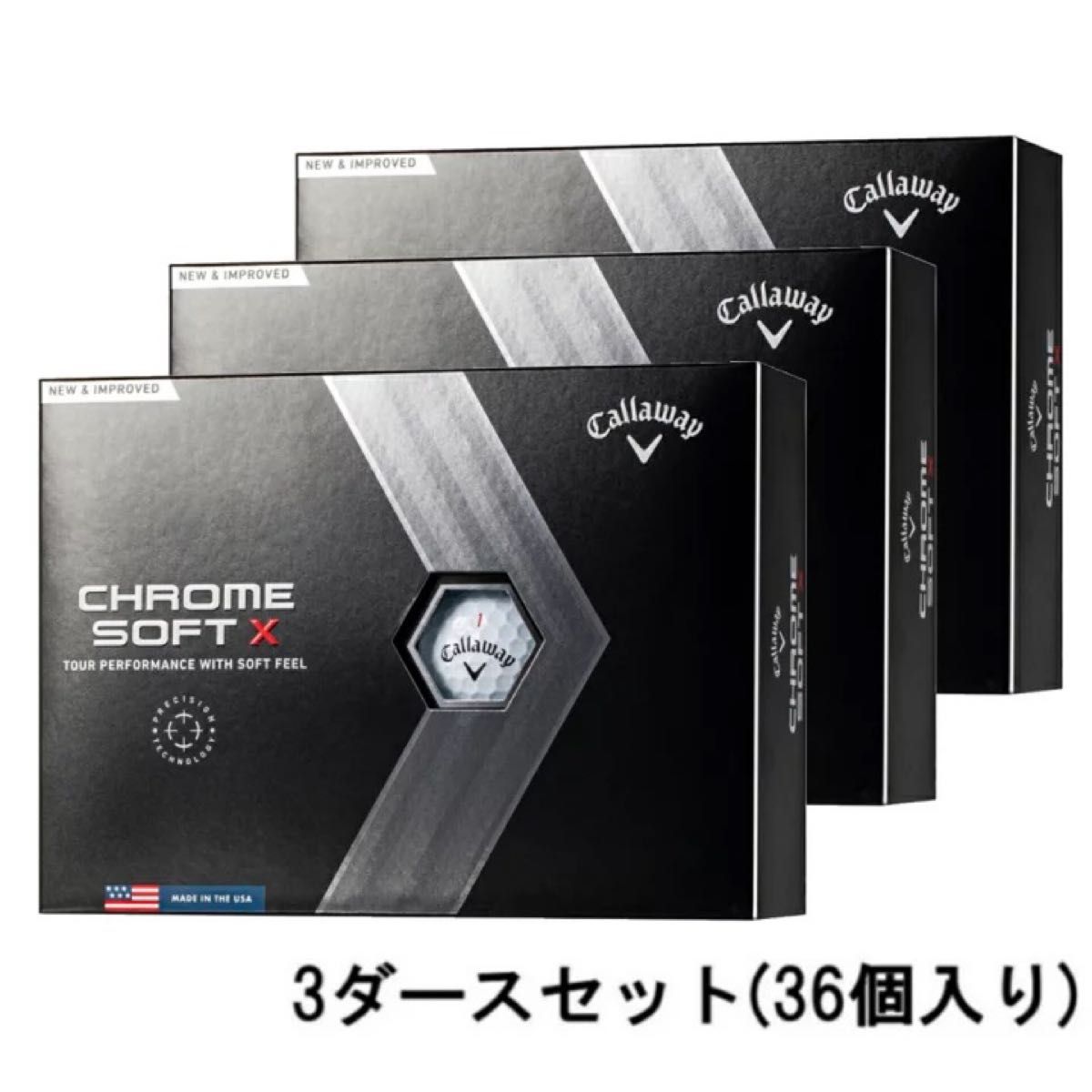 ◆新品◆キャロウェイ CHROME SOFT X 3ダース(36球入) ホワイト