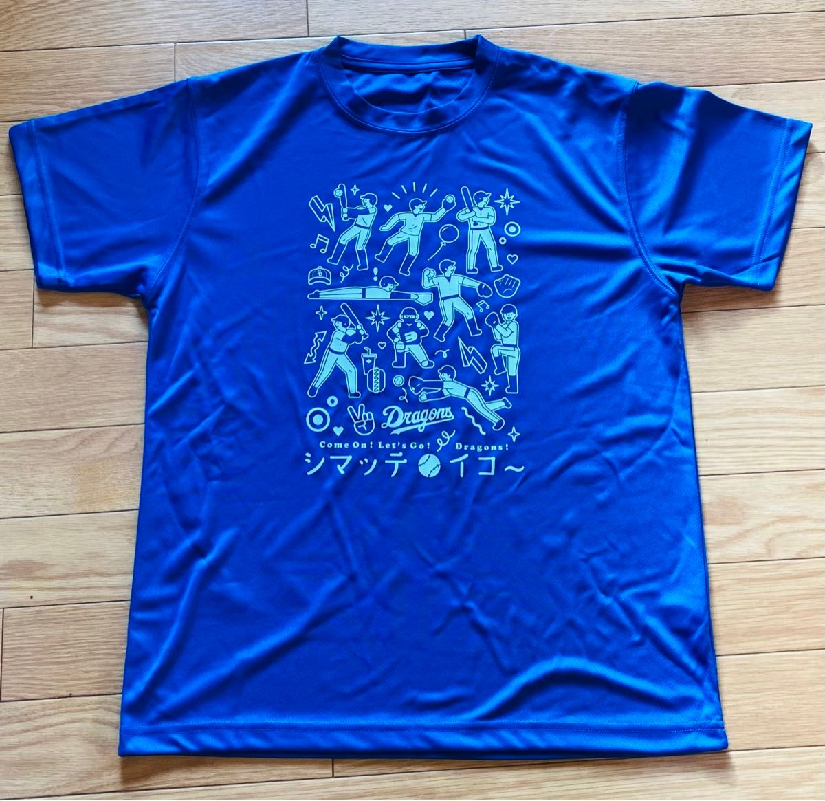 中日ドラゴンズ 竜陣祭2024 キッズTシャツ　ブルー