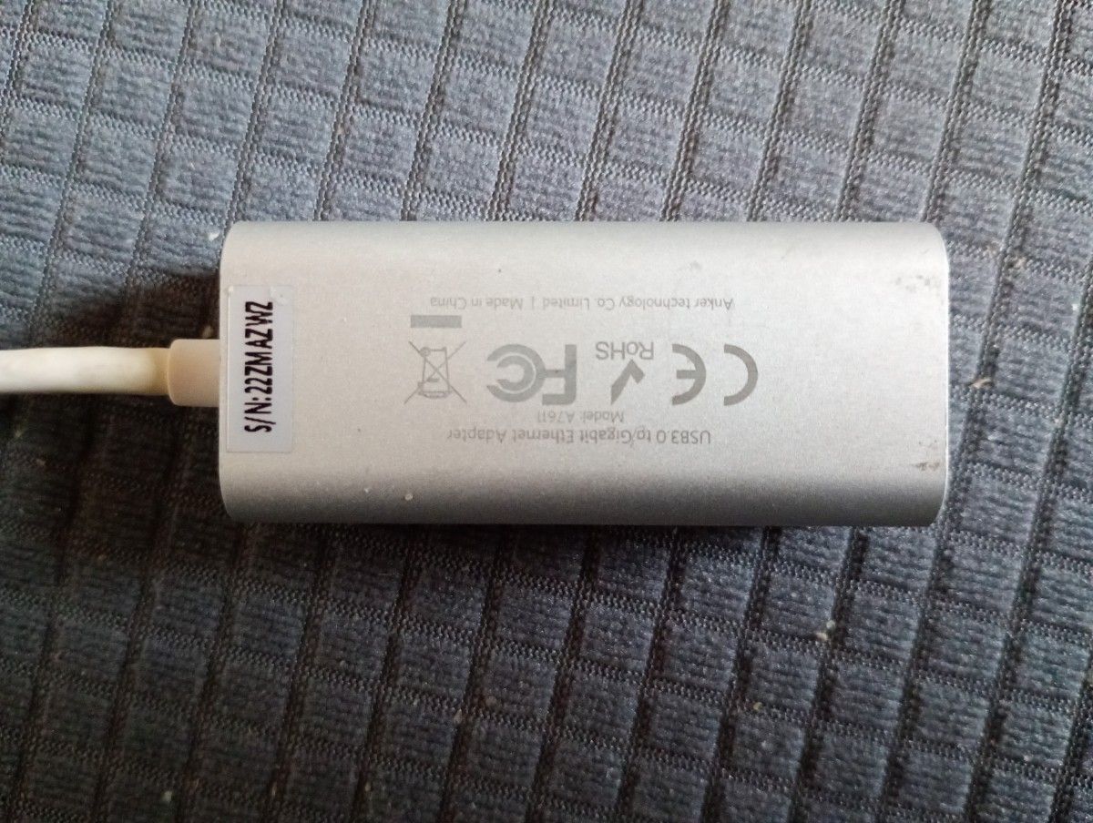 Anker Aluminum USB-A to イーサネットアダプタ (USB3.0対応) A7611　パソコン周辺機器