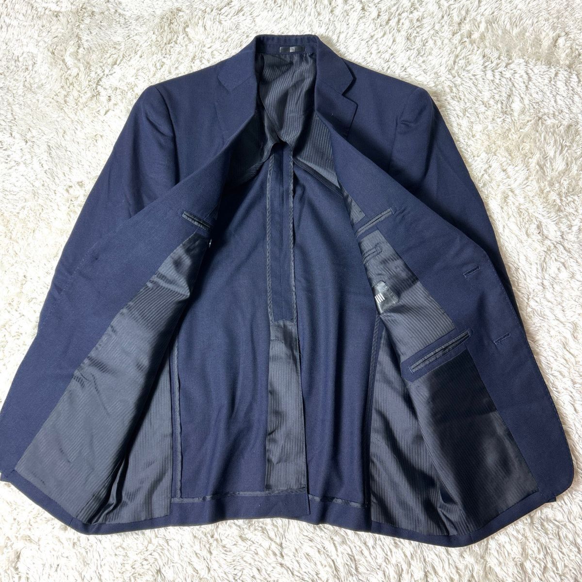 【美品】SUITS SELECT 紺ブレ 金ボタン テーラードジャケット L