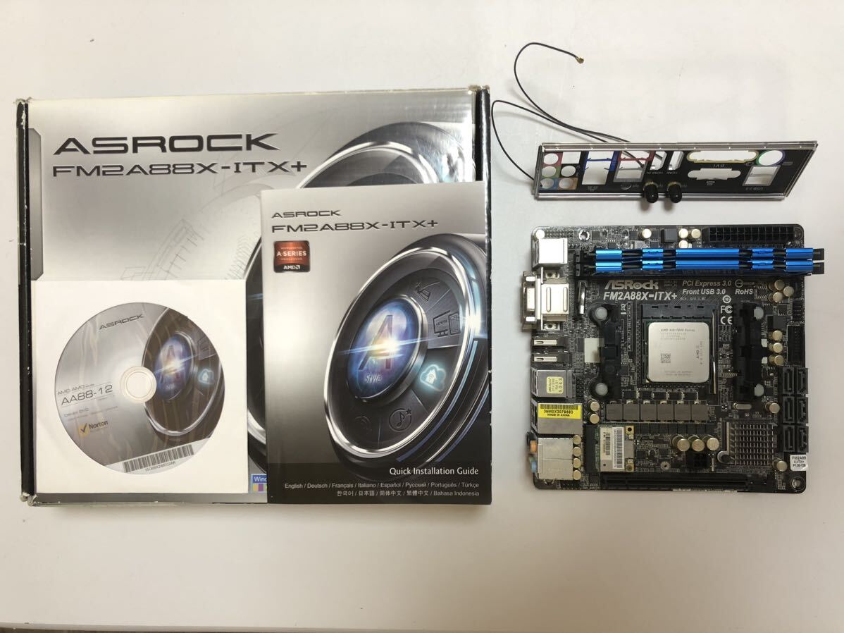 ASRock FM2A88X-ITX+ A10-7850K 8GBメモリ 【ジャンク】_画像1