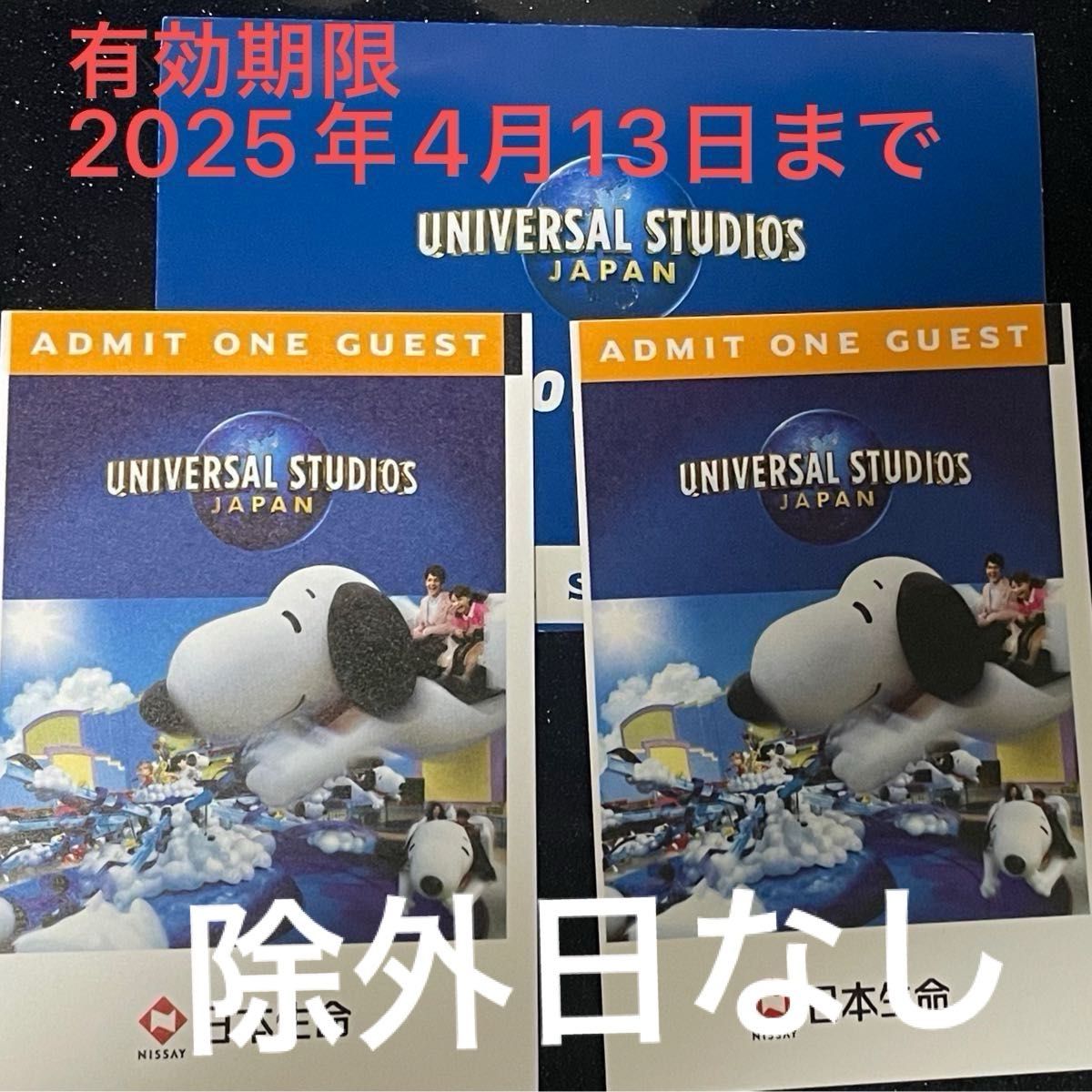 未使用 ユニバ USJ ペアチケ