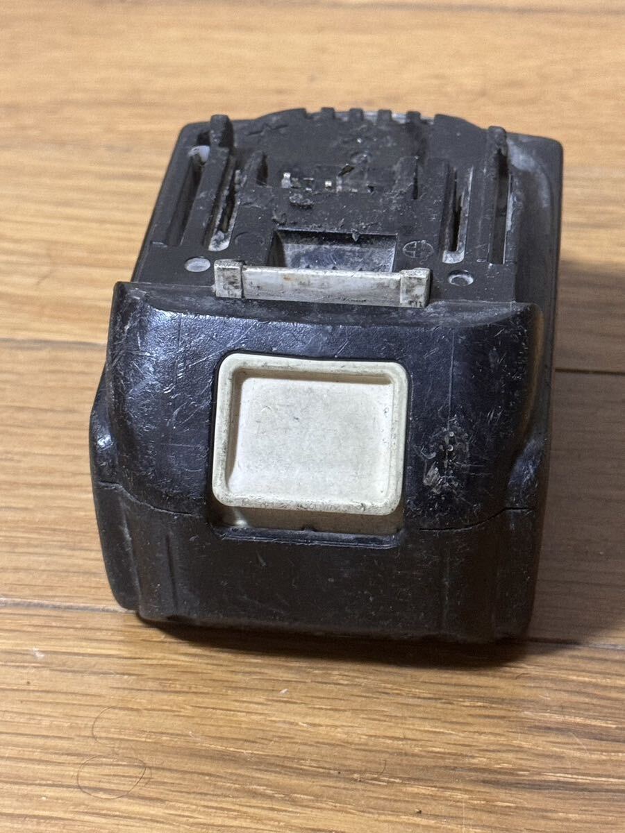  one jpy start ** MAKITA Makita 1 piece Li-ion battery BL1860B 6.0Ah 18V snow Mark ( charge pin . destruction to lose. therefore, junk. )